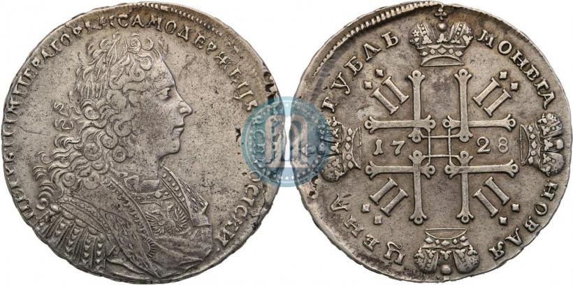 Picture 1 rouble 1728 year  "Type of 1728"