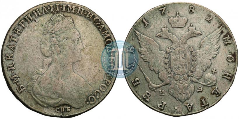 Picture 1 rouble 1782 year СПБ-ИЗ 
