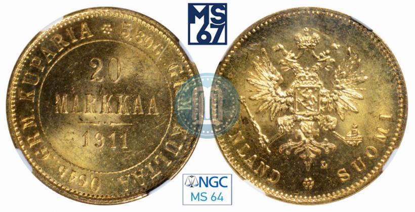Picture 20 markkaa 1911 year L 