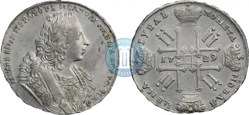 Фото 1 рубль 1729 года  "Тип 1729"