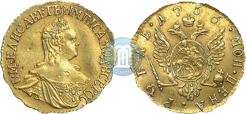 Picture 1 rouble 1756 year  