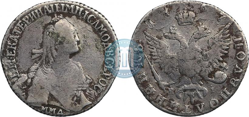 Фото Полуполтинник 1767 года ММД-EI 