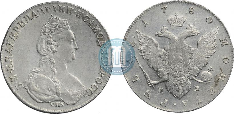 Picture 1 rouble 1780 year СПБ-ИЗ 