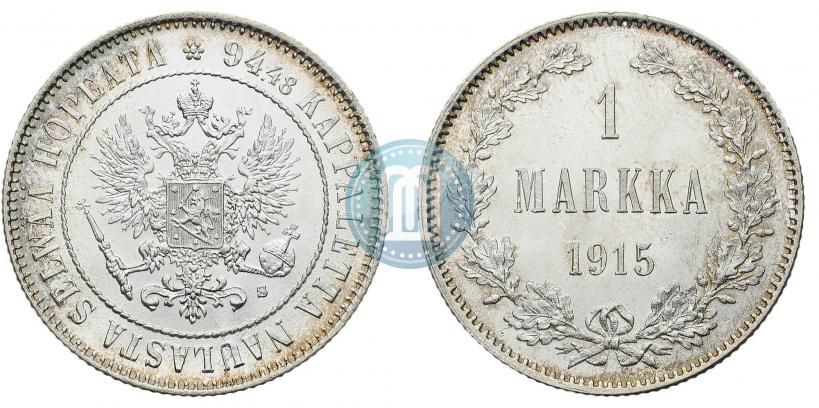 Picture 1 markka 1915 year S 