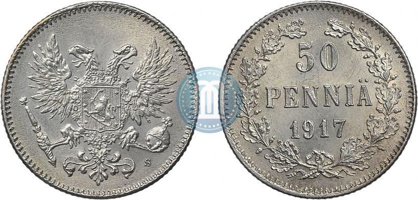 Picture 50 pennia 1917 year S 