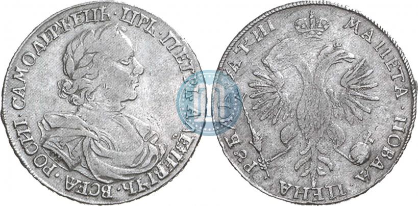 Фото 1 рубль 1718 года OK-L 
