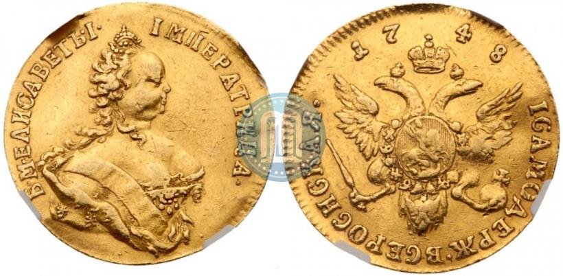 Picture 1 ducat 1748 year  