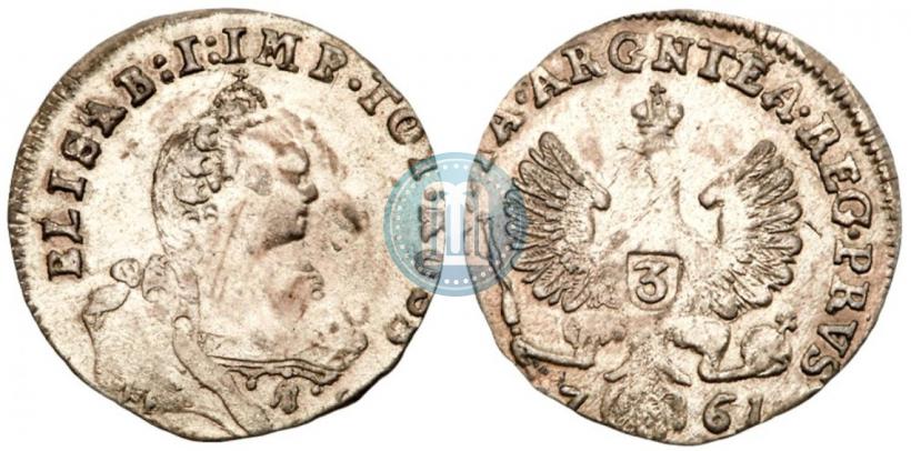 Picture 3 grosze 1761 year  