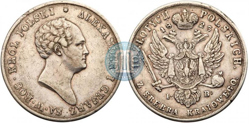 Picture 10 złotych 1823 year IB 