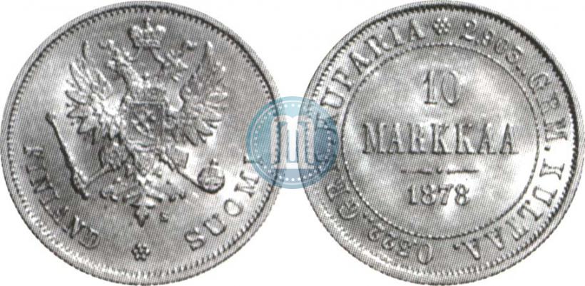 Picture 10 markkaa 1878 year S 