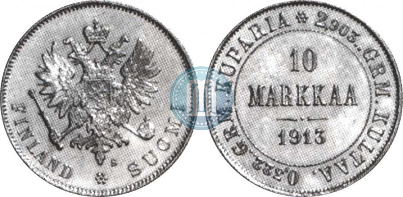 Picture 10 markkaa 1913 year S 