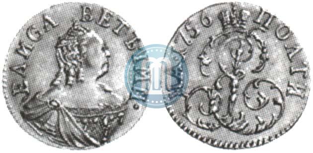 Фото Полтина 1756 года  