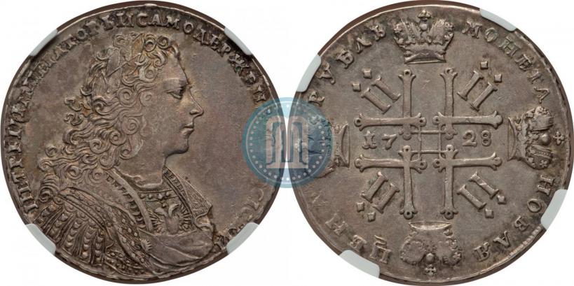 Фото 1 рубль 1728 года  "Тип 1728"