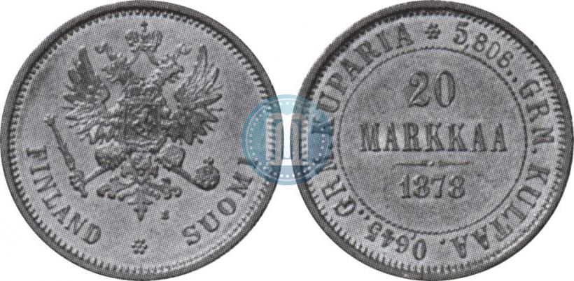 Picture 20 markkaa 1878 year S 