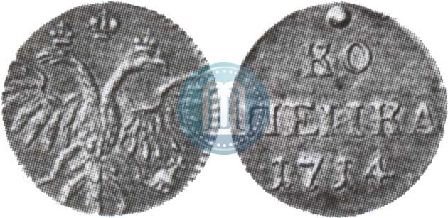 Фото 1 копейка 1714 года  