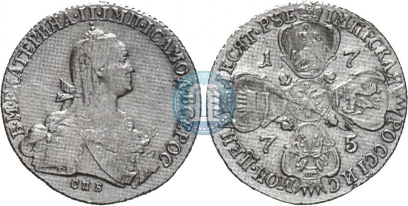Picture 10 roubles 1775 year СПБ 