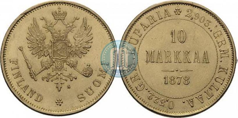 Picture 10 markkaa 1878 year S 