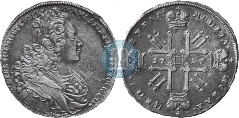 Picture 1 rouble 1727 year  "Moscow type"