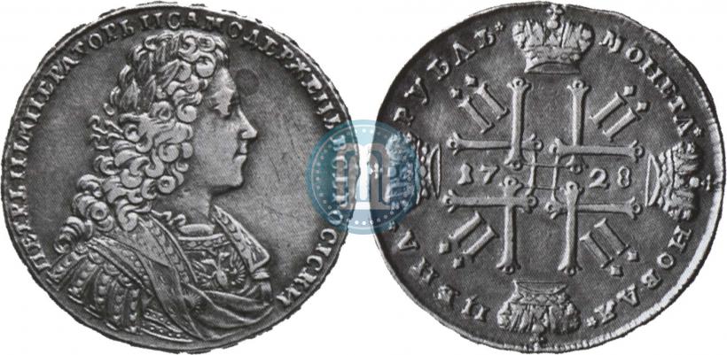 Picture 1 rouble 1728 year  "Type of 1728"
