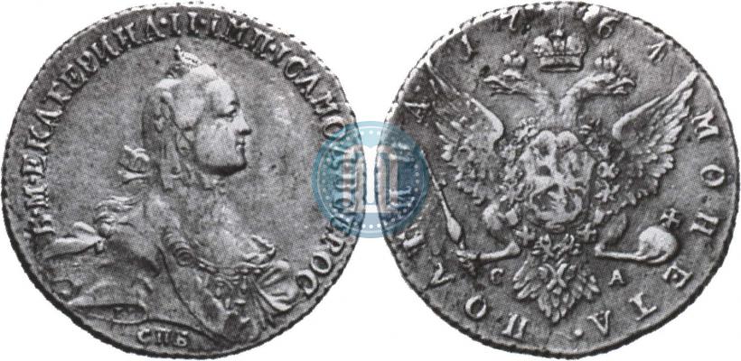 Фото Полтина 1764 года СПБ-СА 