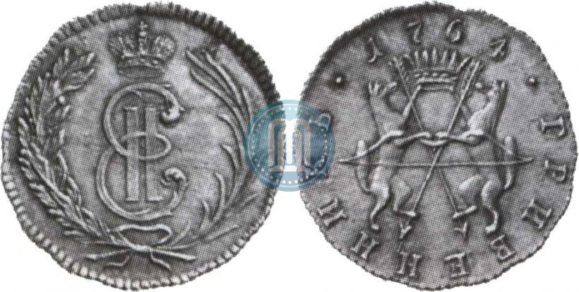 Фото Гривенник 1764 года  "Пробный"