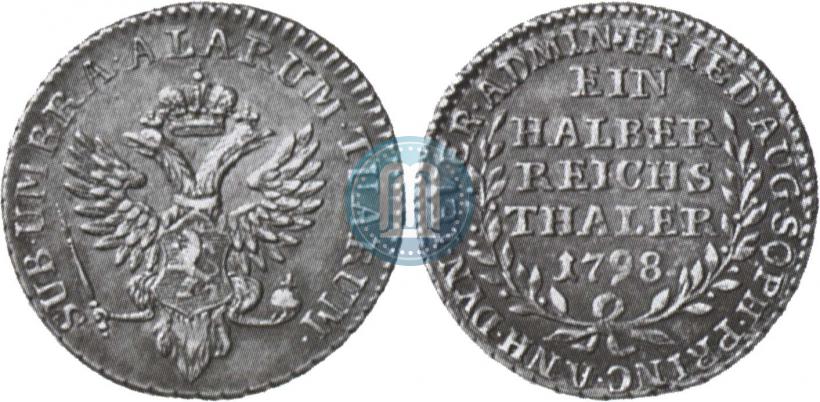 Picture Ein halber reichsthaler 1798 year  "Dutchy of Jever"