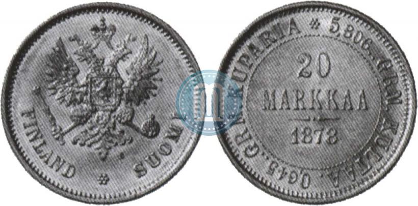 Picture 20 markkaa 1878 year S 
