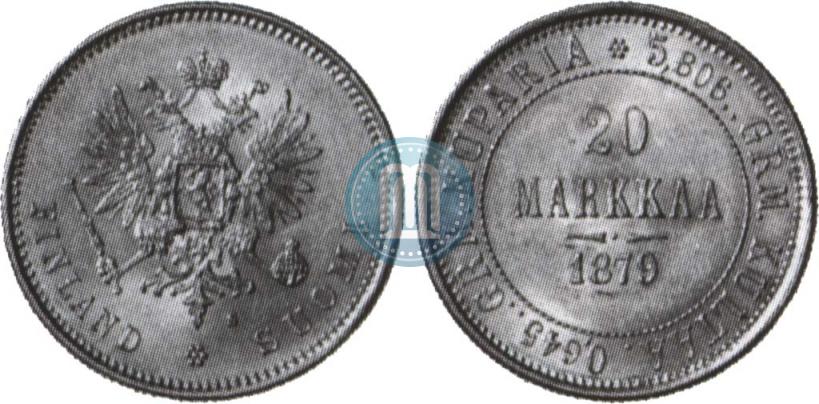 Picture 20 markkaa 1879 year S 
