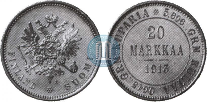 Picture 20 markkaa 1913 year S 