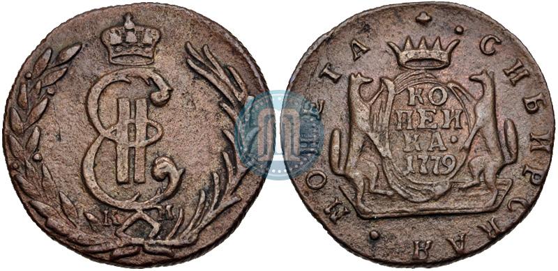 Picture 1 kopeck 1779 year КМ 