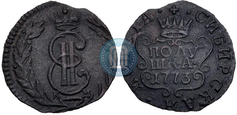 Фото Полушка 1773 года КМ 