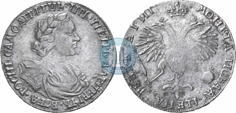 Фото 1 рубль 1718 года OK-L 