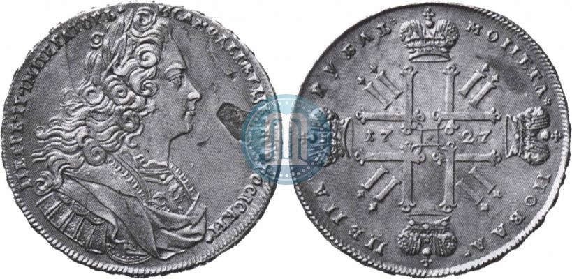 Picture 1 rouble 1727 year  "Moscow type"