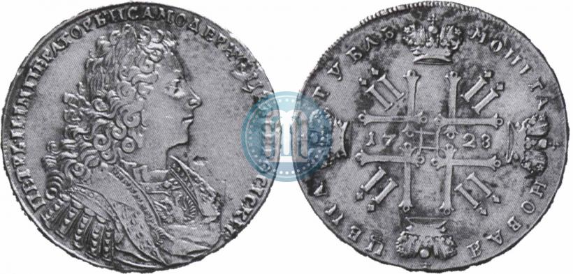Фото 1 рубль 1728 года  "Тип 1728"