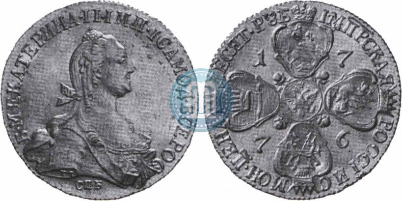 Picture 10 roubles 1776 year СПБ 