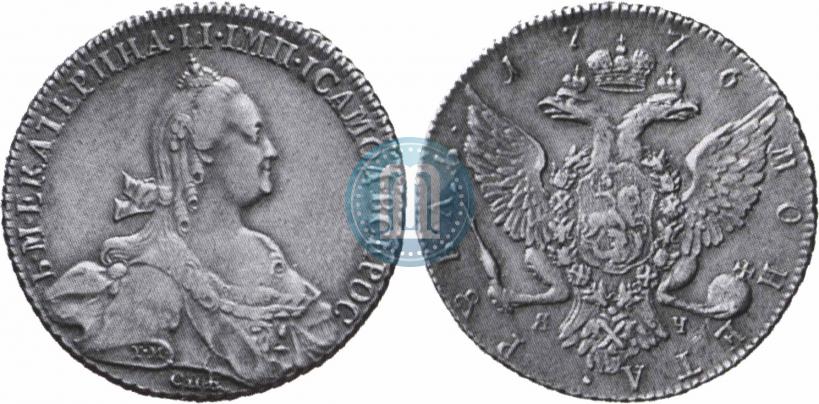 Picture 1 rouble 1776 year СПБ-ЯЧ 