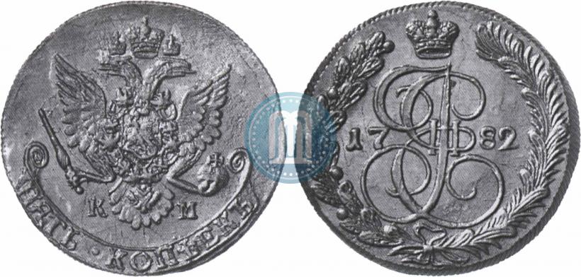 Picture 5 kopecks 1782 year КМ 