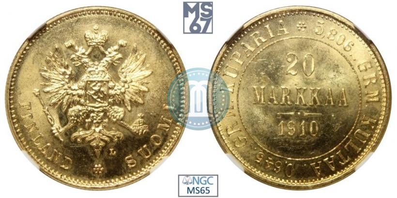 Picture 20 markkaa 1910 year L 