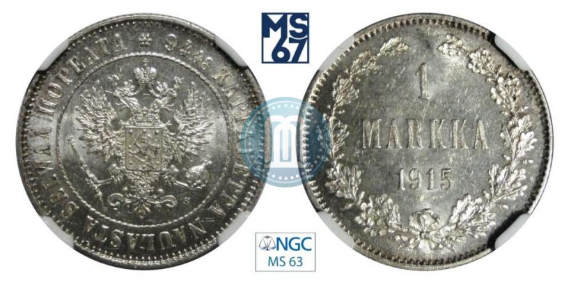 Picture 1 markka 1915 year S 