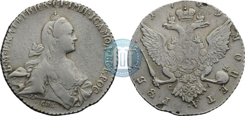 Picture 1 rouble 1769 year СПБ-СА 