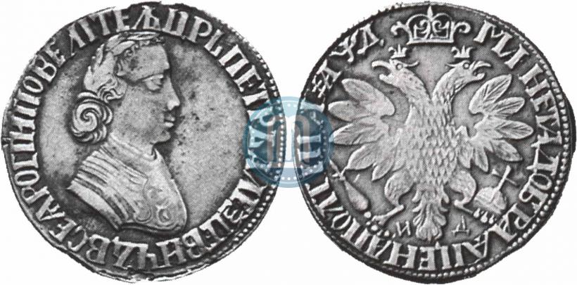 Picture Poltina 1704 year МД "Portrait by F. Alekseev"
