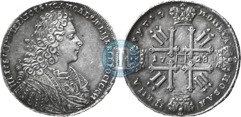 Picture 1 rouble 1728 year  "Type of 1728"