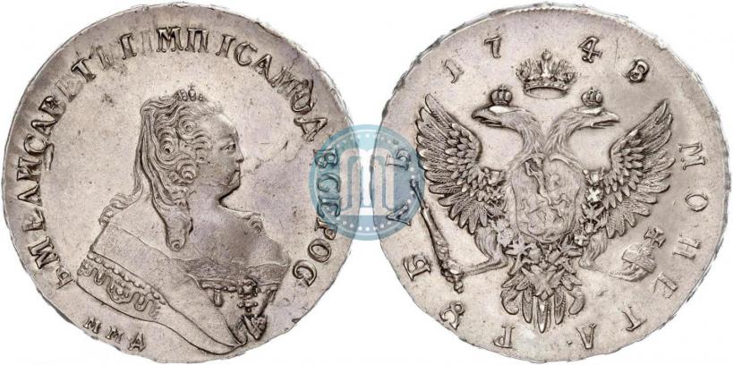 Picture 1 rouble 1748 year ММД 
