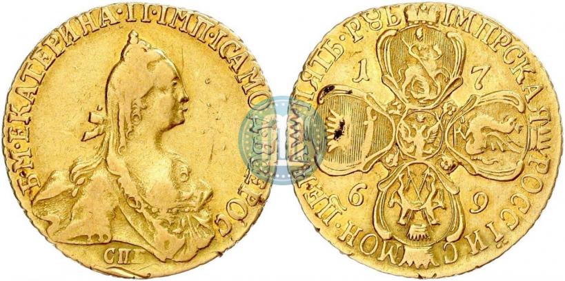 Picture 5 roubles 1769 year СПБ 