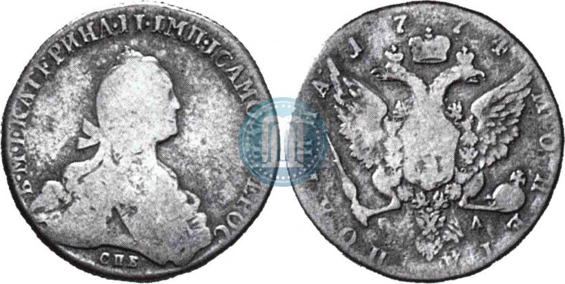 Picture Poltina 1774 year СПБ-ФЛ 