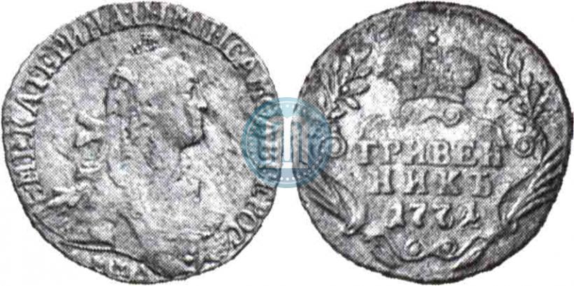 Picture Grivennik 1771 year ММД 