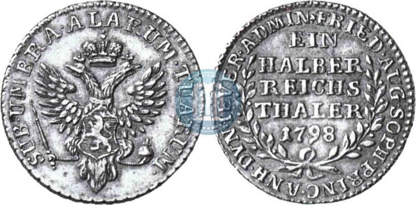 Picture Ein halber reichsthaler 1798 year  "Dutchy of Jever"