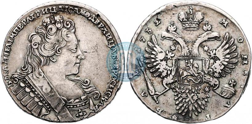Picture 1 rouble 1732 year  