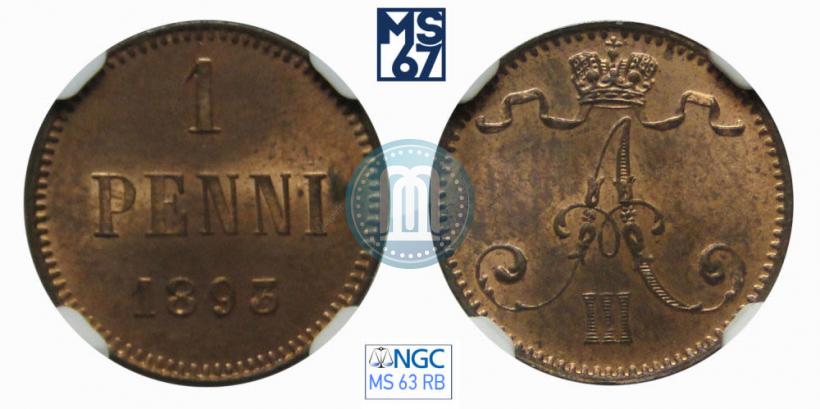 Picture 1 penni 1893 year  