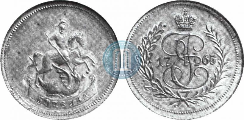 Picture 1 kopeck 1765 year  